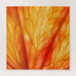 Citrus Macro: Blood Orange Abstract. Jigsaw Puzzle