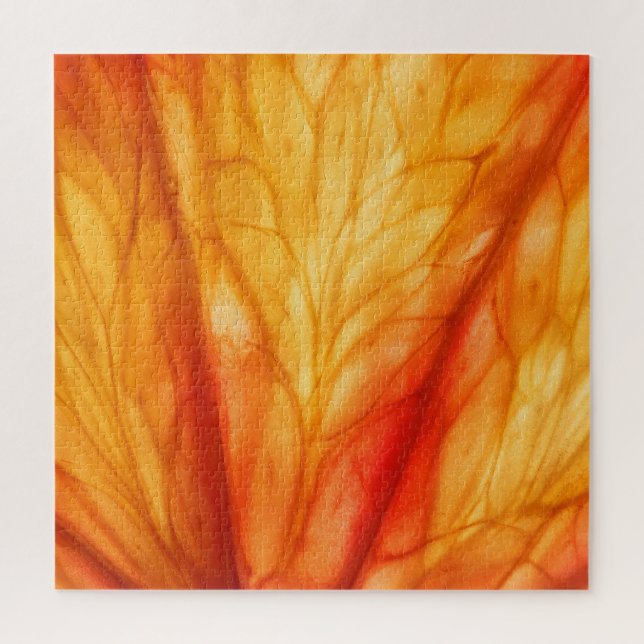 Citrus Macro: Blood Orange Abstract. Jigsaw Puzzle (Vertical)