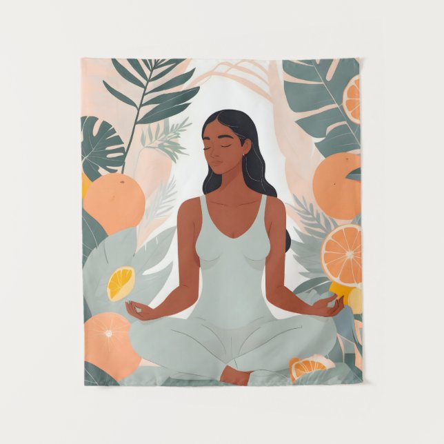 Citrus Meditation Tapestry (Front)