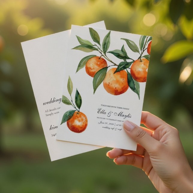 Citrus Mediterranean Orange  Invitation (Creator Uploaded)
