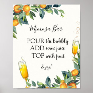 Citrus Mimosa Bar Drink Sign