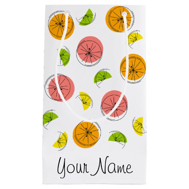 Citrus Multi Name gift bag small (Front)