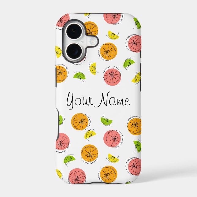 Citrus Multi 'Name' iPhone case portrait (Back)