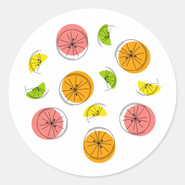 Citrus Multi sticker round (Front)