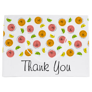 Citrus Multi Thank You gift bag large