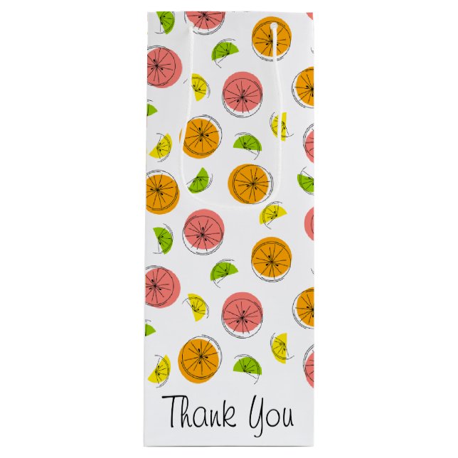 Citrus Multi Thank You gift bag small (Front)