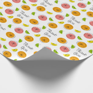 Citrus Multi Thank You Wrapping Paper