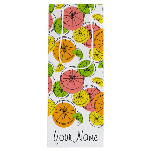 Citrus Name gift bag wine (Front)