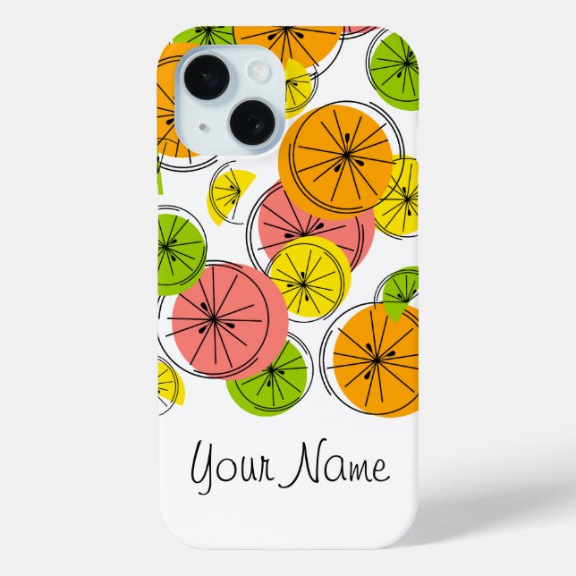 Citrus 'Name' iPhone case vertical (Back)