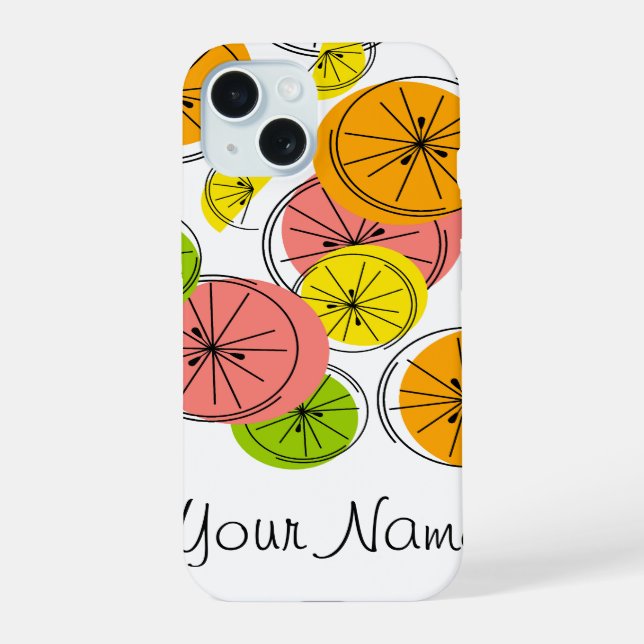 Citrus 'Name' iPhone case vertical (Back)