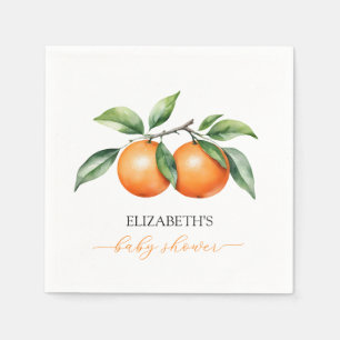 Citrus Orange Baby Shower Napkin