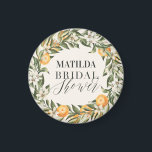 Citrus, orange   blossom bridal shower party decor magnet<br><div class="desc">Citrus,  orange   blossom bridal shower party decor. Beautiful watercolor foliage,  fruit and floral illustrations. Party of a collection.</div>