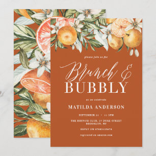 Citrus, orange + blossom brunch & bubbly