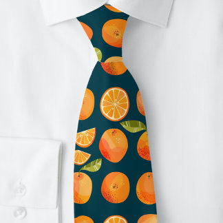 Citrus Orange Fruit Fun Tie