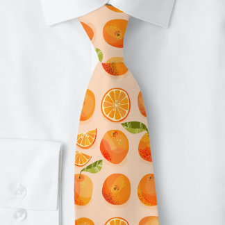 Citrus Orange Fruit Fun Tie