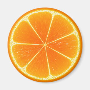 Citrus Orange Fruit Slice Magnet