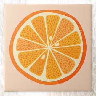 Citrus Orange Fruit Tile