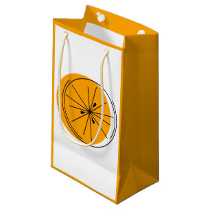 Citrus Orange gift bag small orange