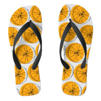 Citrus Orange Multi Flip Flops