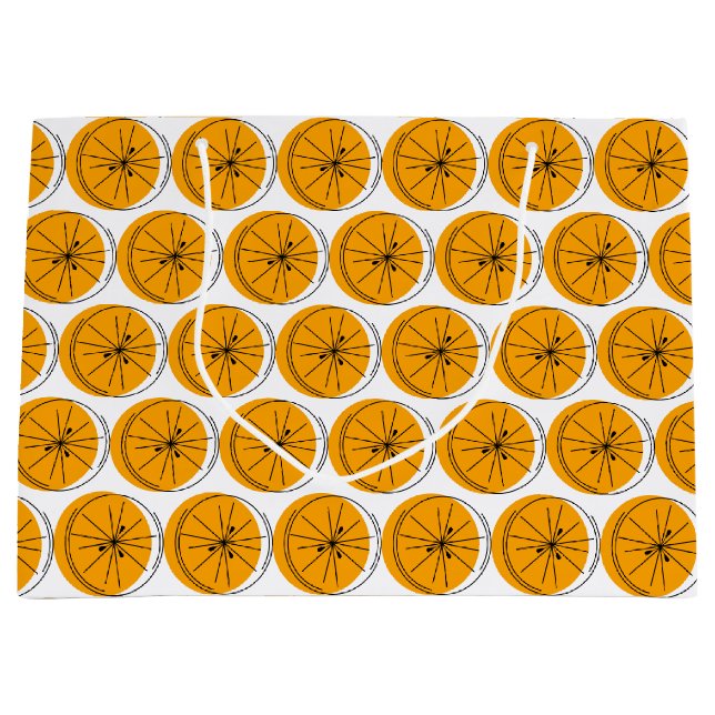 Citrus Orange Multi gift bag large (Front)