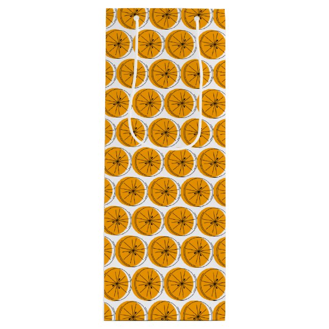 Citrus Orange Multi gift bag wine (Front)