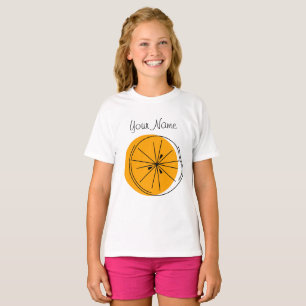 Citrus Orange Name girls' t-shirt