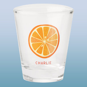 Citrus Orange Personalised Shot Glass
