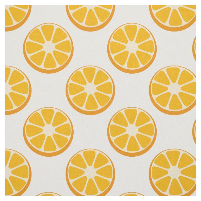 citrus orange slices pattern fabric (Swatch)
