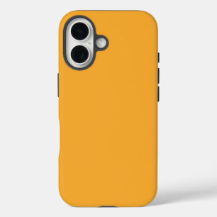 Citrus Orange Solid Colour iPhone 16 Case