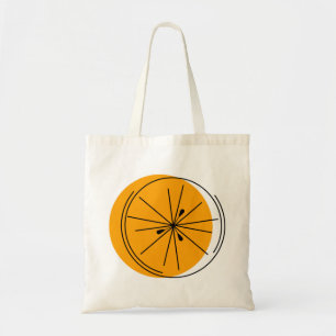 Citrus Orange two-sided tote bag