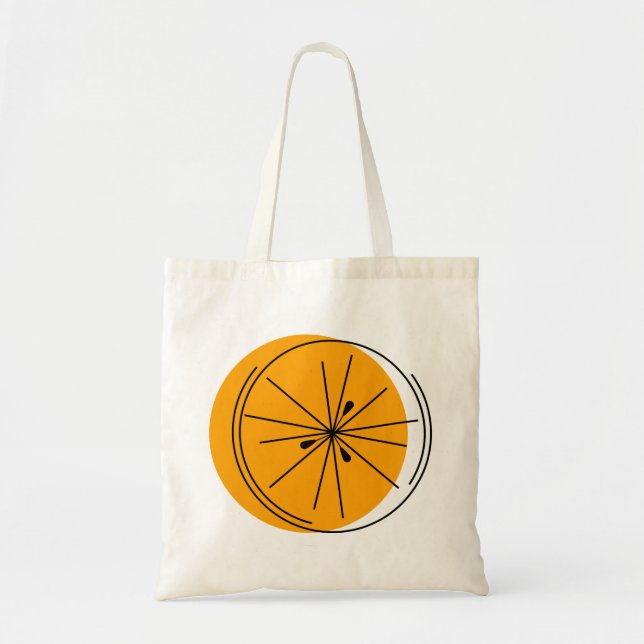 Citrus Orange two-sided tote bag (Front)