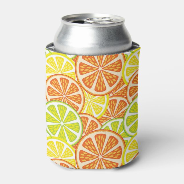 Citrus Pattern 2 Can Cooler (Can Front)