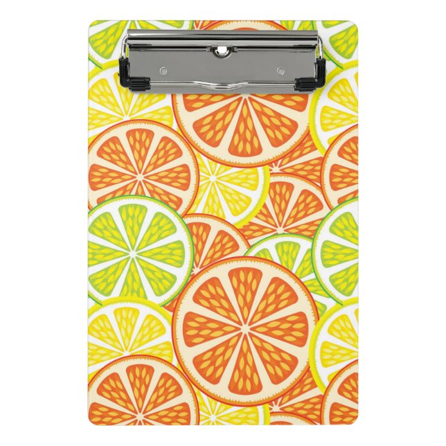 Citrus Pattern 2 Mini Clipboard (Front)