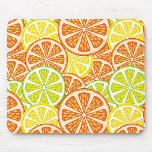 Citrus Pattern 2 Mouse Mat (Front)