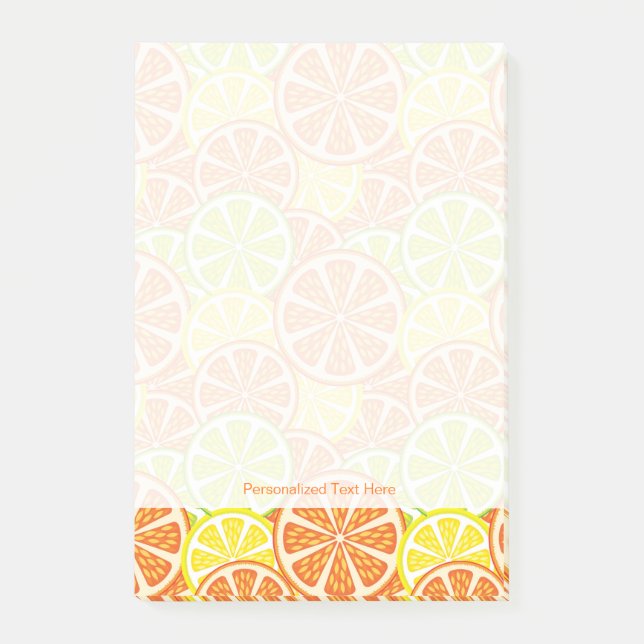 Citrus Pattern 2 Post-it Notes (Front)