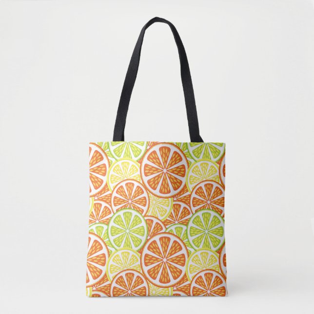 Citrus Pattern 2 Tote Bag (Front)