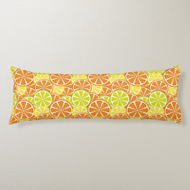 Citrus pattern body cushion (Front)