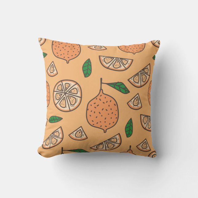 Citrus Pattern Cushion (Front)