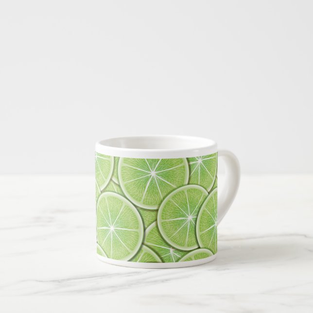 Citrus Pattern Espresso Cup (Front Right)