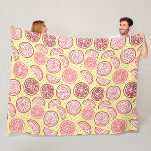 Citrus Pattern fleece blankets