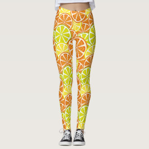 Citrus pattern leggings