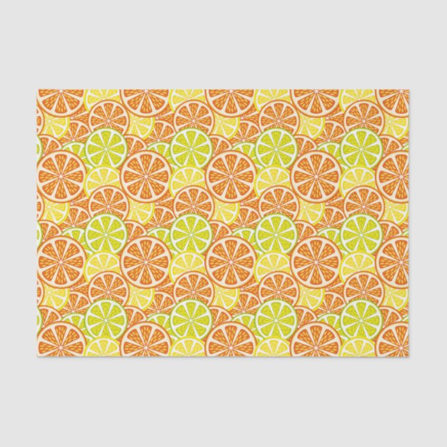 Citrus pattern tissue paper (Front)