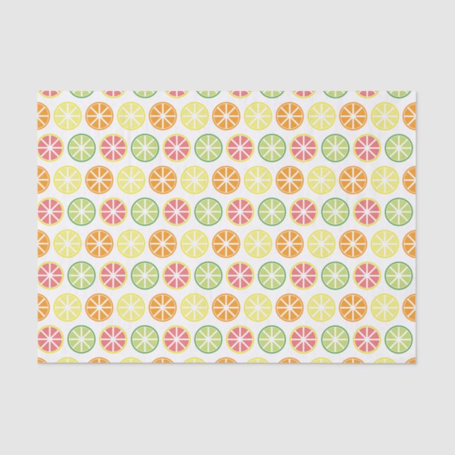 Citrus Pattern Tissue Pattern Tissue Paper (Front)