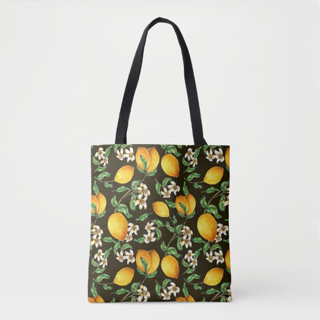 Citrus Pattern Tote Bag (Front)