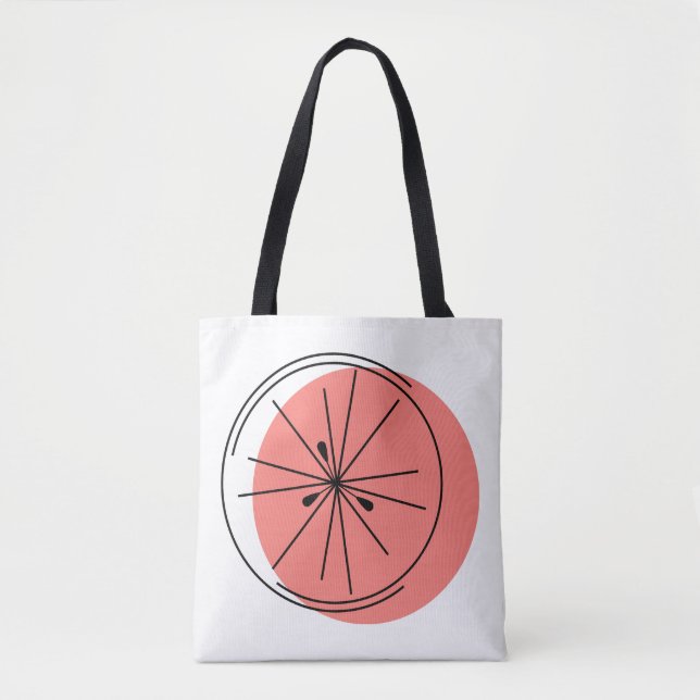 Citrus Pink all over tote (Front)