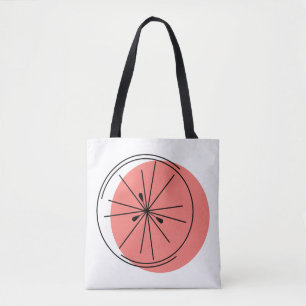 Citrus Pink all over tote Bag