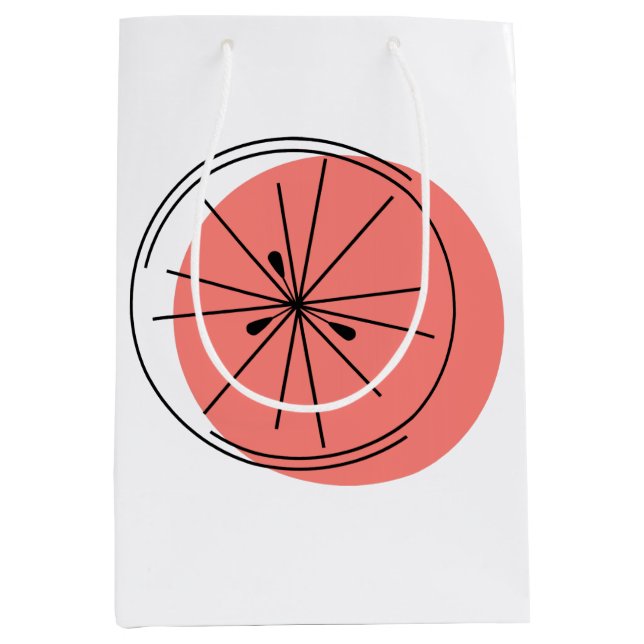 Citrus Pink gift bag medium (Front)
