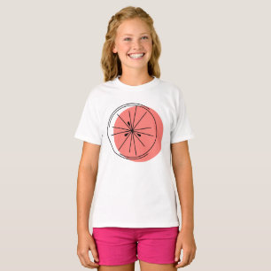 Citrus Pink Grapefruit girls' t-shirt
