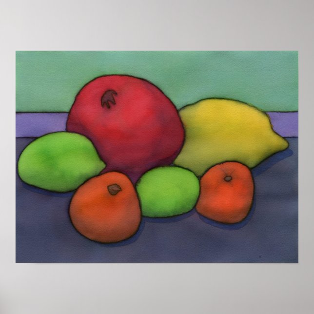Citrus & Pomegranate Poster (Front)