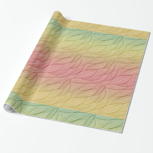 Citrus Punch Ombre Abstract Birthday Wrapping Paper